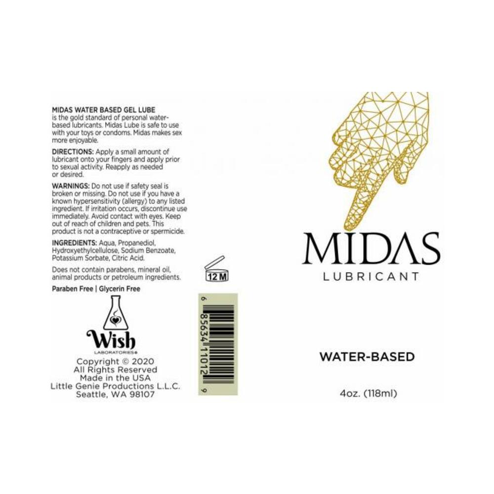 Midas Lubricant 4 Oz. 510k Water-based Lube