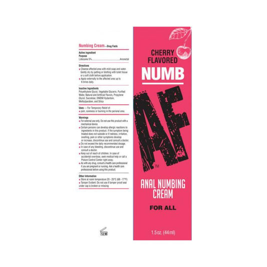 Numb Af Anal Gel Cherry