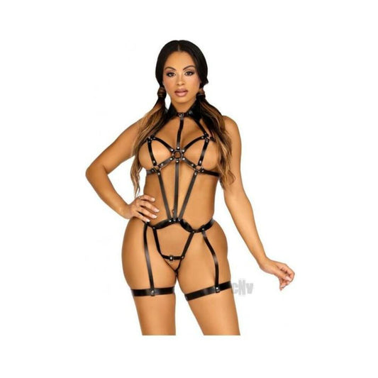 Vegan Leath Stud Teddy Skirt Lg Blk