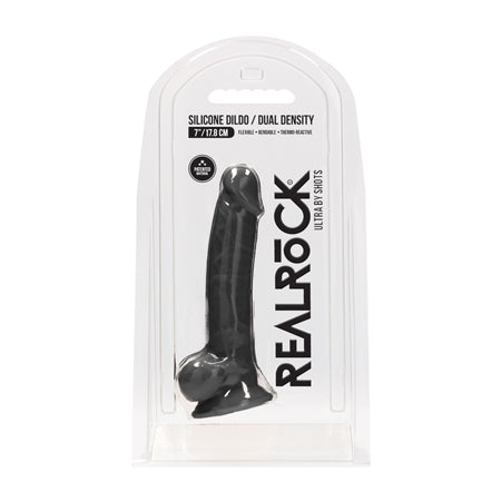 Realrock Ultra - 7 Silicone Dildo Black