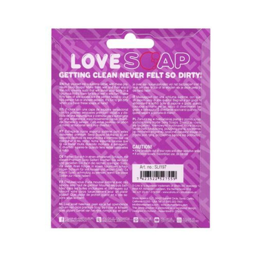 S-line Heart Soap - Dirty Love - Lavender Scented