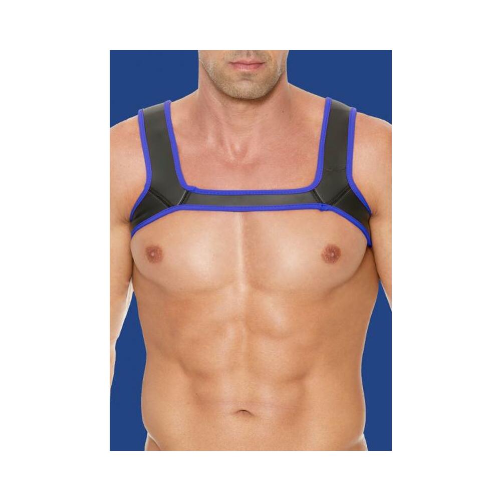 Ouch Neoprene Harness S/m Blue