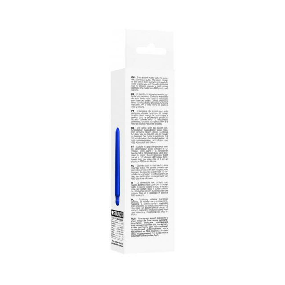 Luminous Delia Abs Bullet With Silicone Sleeve 10 Speeds Royal Blue