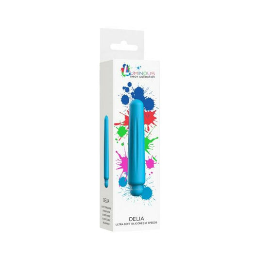 Luminous Delia Abs Bullet With Silicone Sleeve 10 Speeds Turquoise