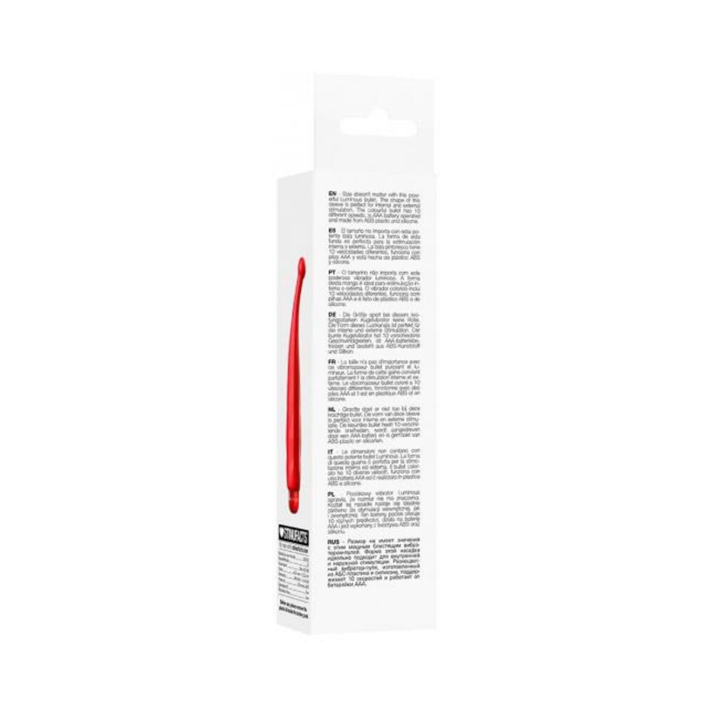 Luminous Lyra Abs Bullet With Silicone Sleeve 10 Speeds Red