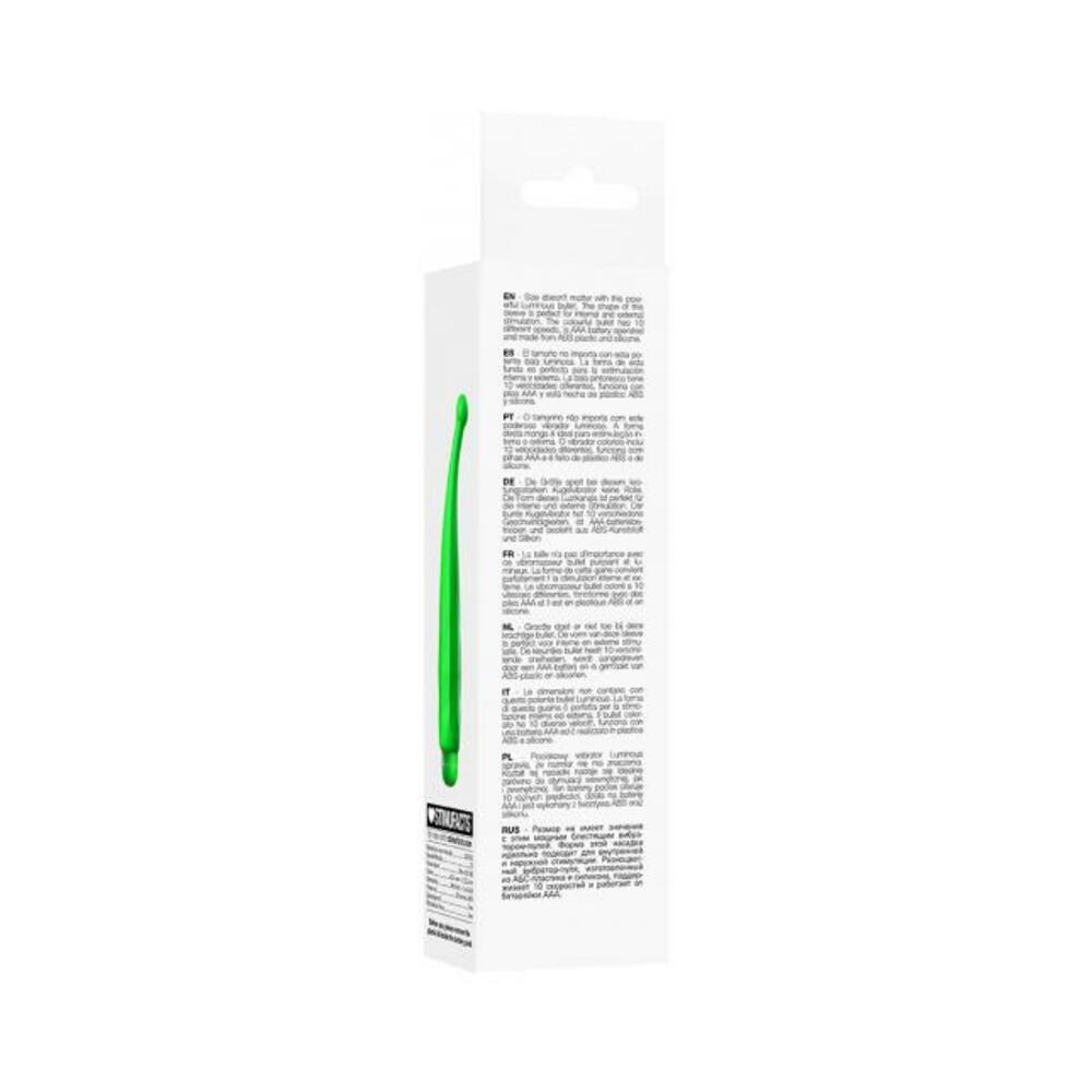 Luminous Lyra Abs Bullet With Silicone Sleeve 10 Speeds Green