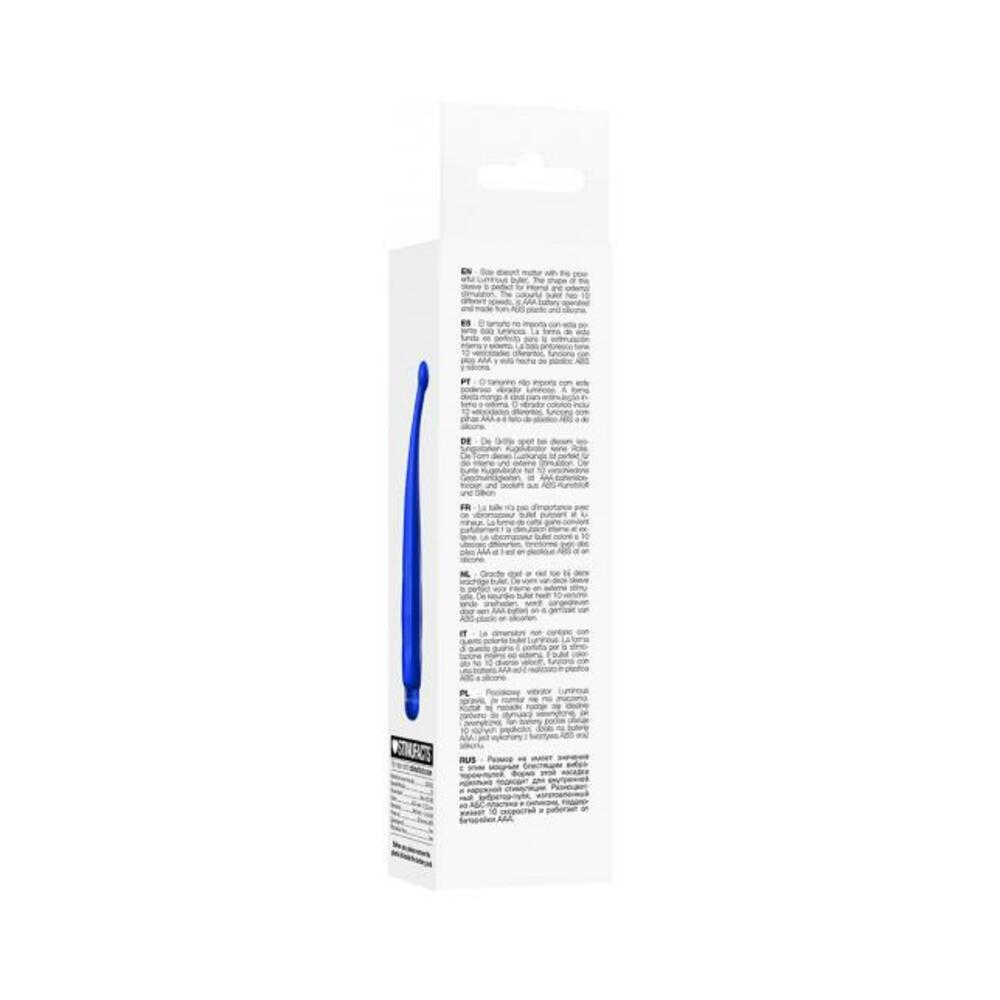 Luminous Lyra Abs Bullet With Silicone Sleeve 10 Speeds Royal Blue