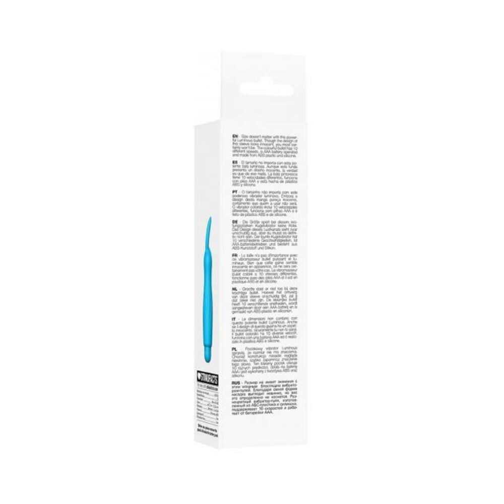 Luminous Sofia Abs Bullet With Silicone Sleeve 10 Speeds Turquoise