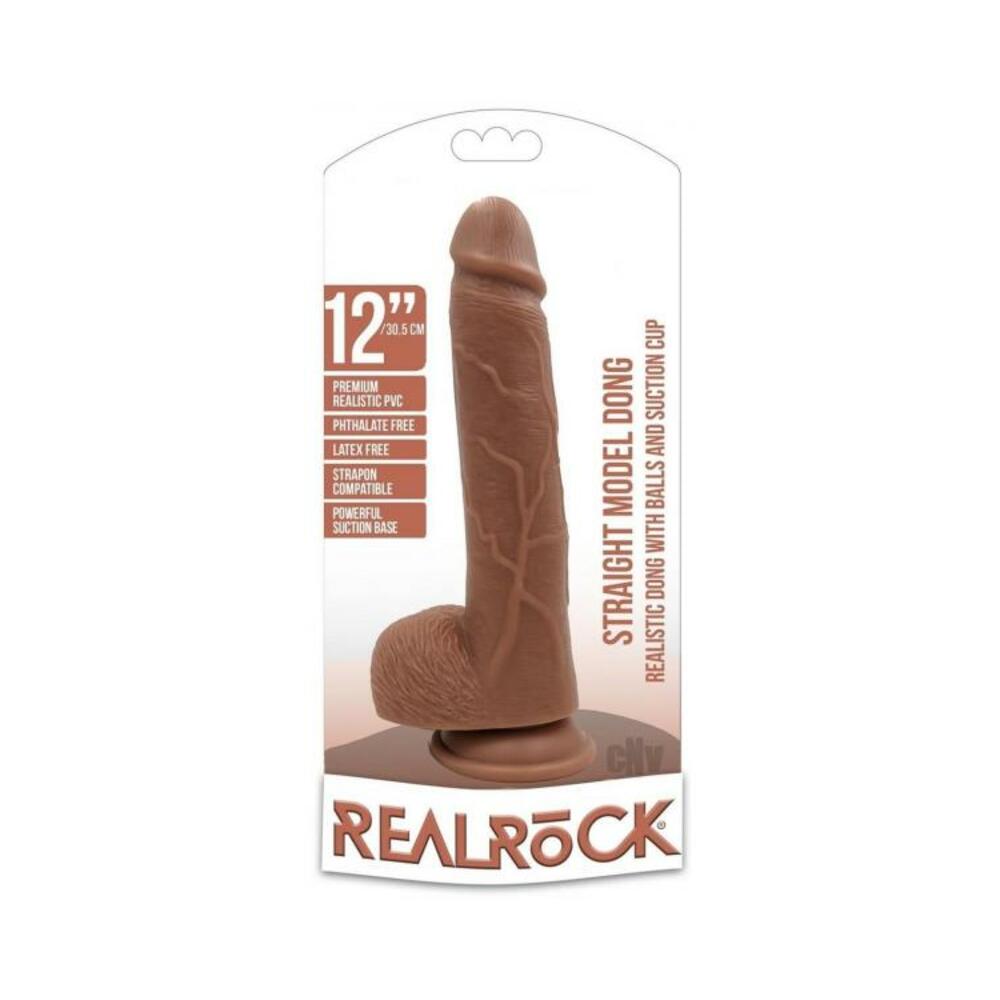 Realrock Straight W/balls 12 Tan