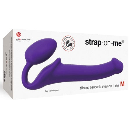 Strap On Me Silicone Bendable Strapless Strap On Medium - Purple