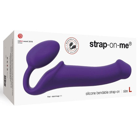 Strap On Me Silicone Bendable Strapless Strap On Large - Purple