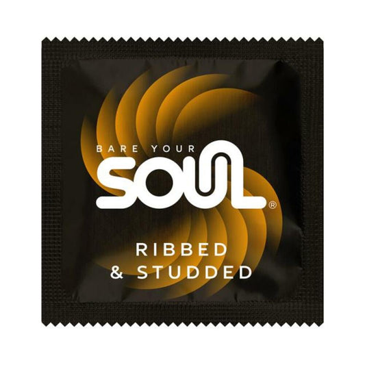 Soul Ribbed And Studded Latex Condom Case 1000-count
