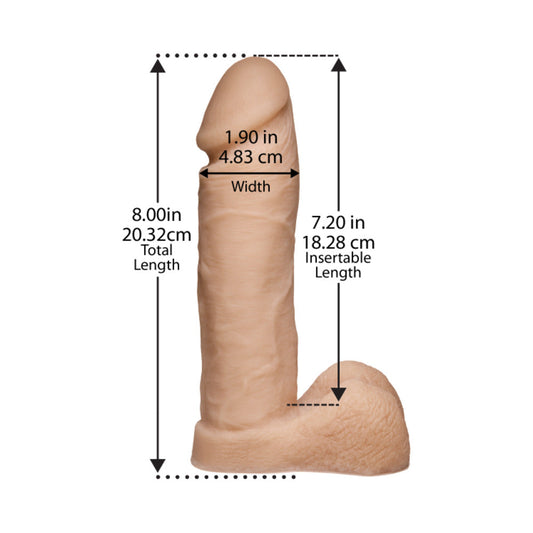 Truskyn Tru Ride 8 inches Vanilla Beige Dildo