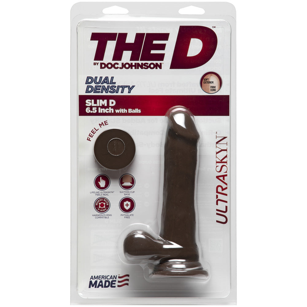 The D Slim D Ultraskyn 6 Cock - Brown/Chocolate
