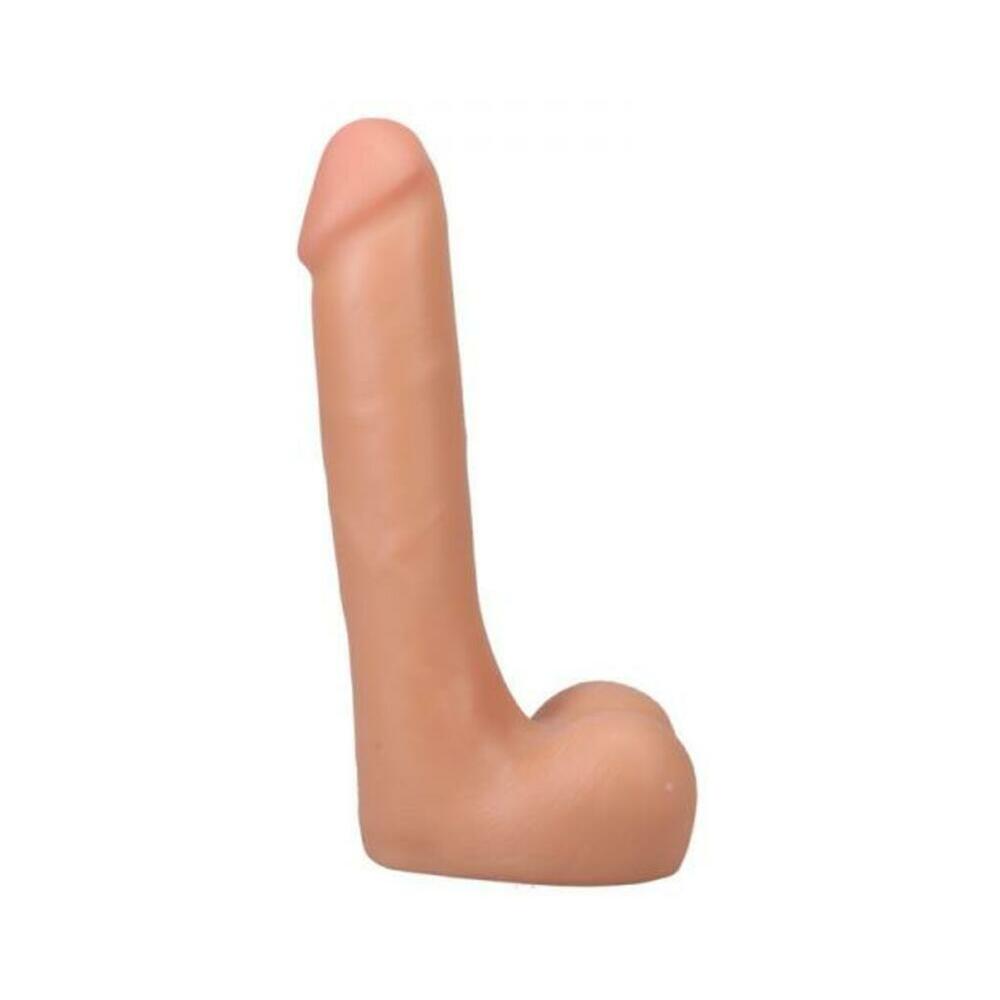 The Realistic Cock 9 In. Ultraskyn Vac-u-lock Dildo With Balls Vanilla