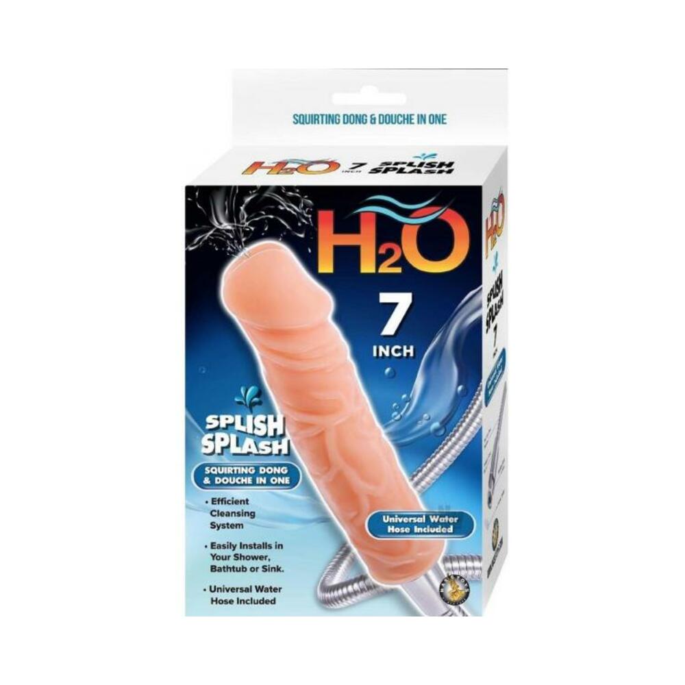 H20 Splish Splash 7 In. Dildo Douche Beige
