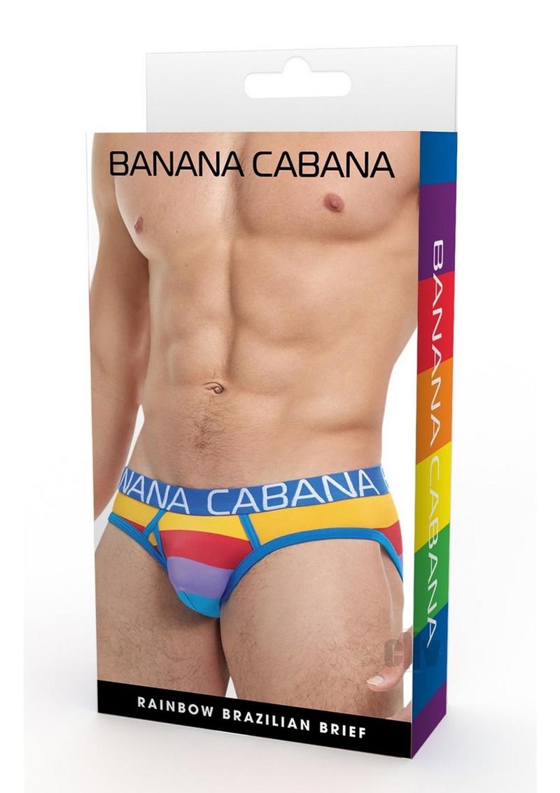 Banana Cabana Brief Md/lg Rainbow