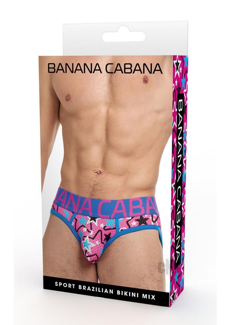 Banana Cabana Eclips Bikini Lg/xl Purple