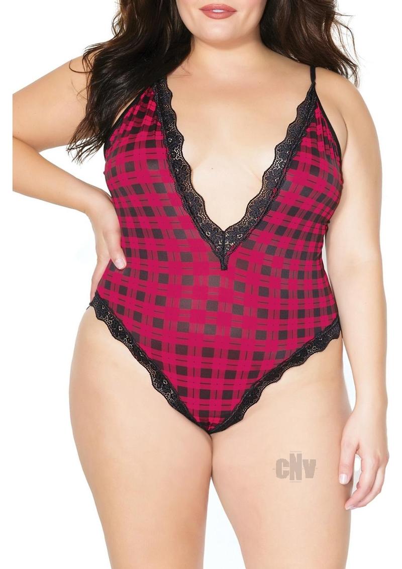 Teddy Plaid Pnk Xl