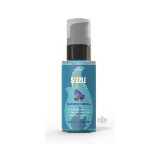 Sizzle Lips Warming Gel Blueberry Ice Pop 2 Oz