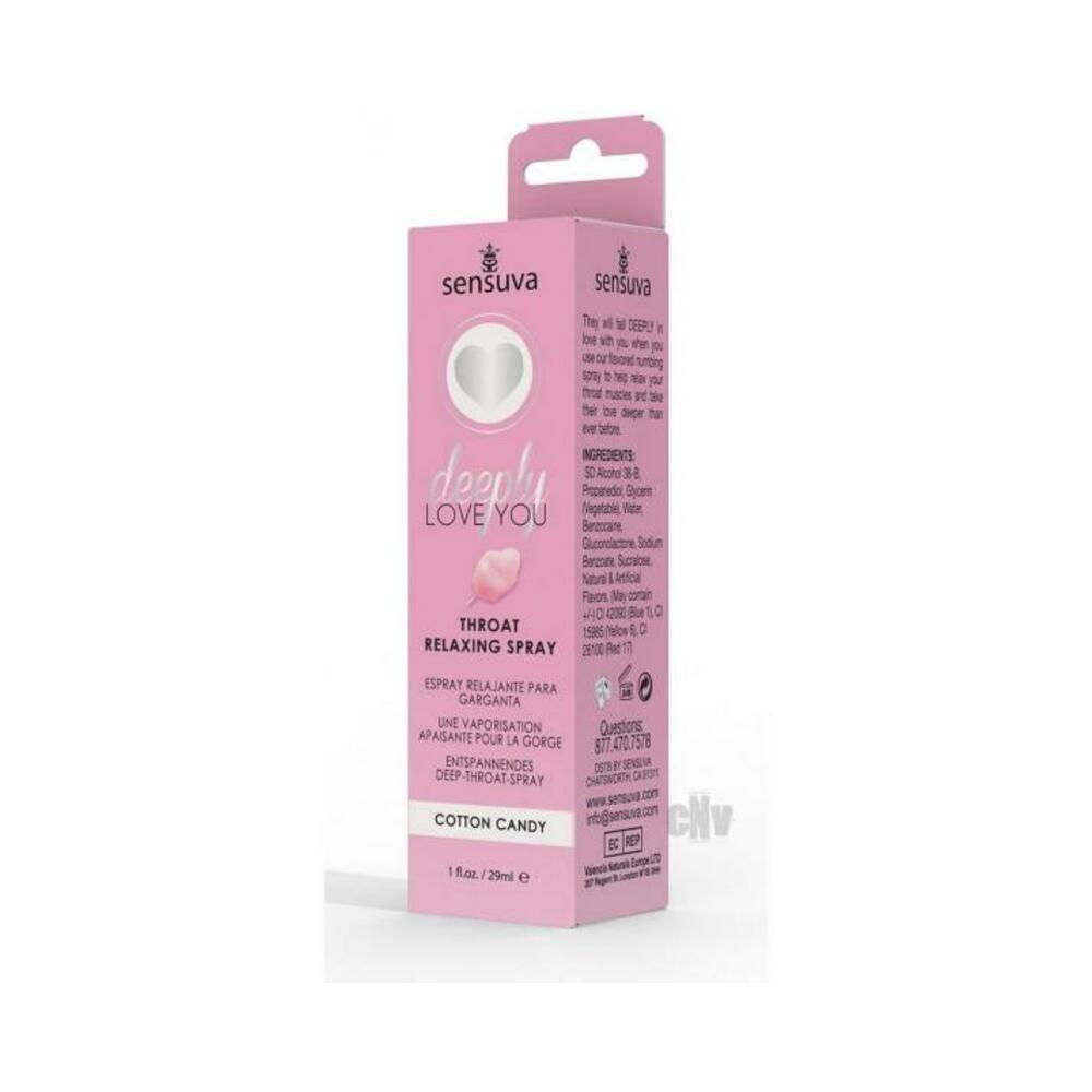 Sensuva Deeply Love You Throat Relaxing Spray Cotton Candy 1 Oz.