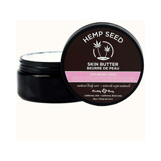 Earthly Body Hemp Seed Skin Butter Zen Berry Rose 8 Oz.