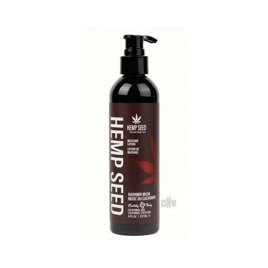 Earthly Body Hemp Seed Massage Lotion - 8 Oz Kashmir Musk