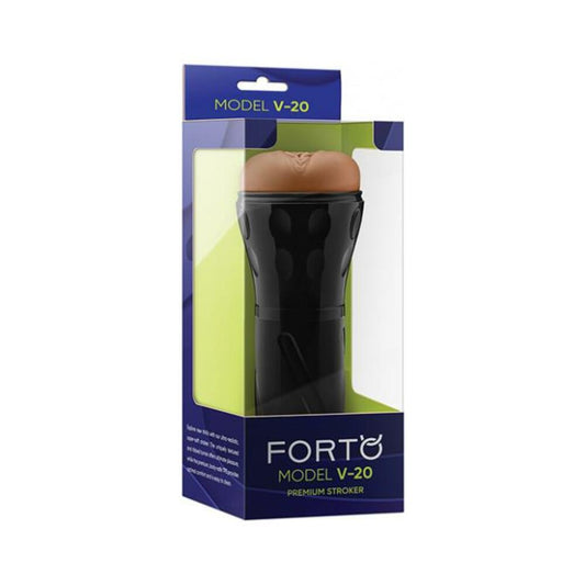 Forto Model V-20 Hard-side Vagina Masturbator - Tan