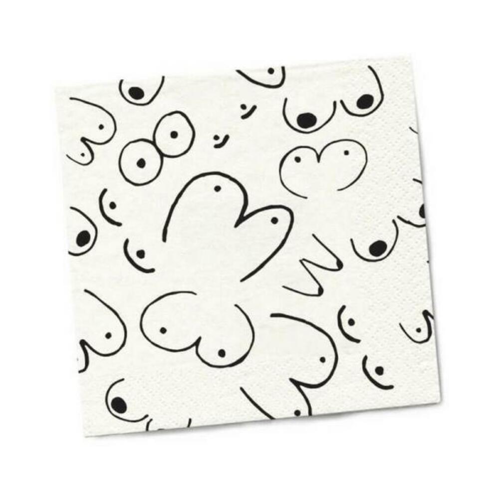 Twisted Wares Boobs Napkins 20-pack