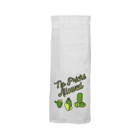 Twisted Wares No Pricks Allowed Flour Towel