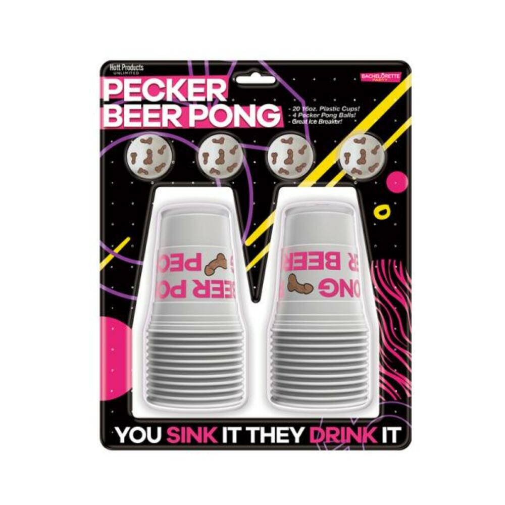 Pecker Beer Pong Game With Balls