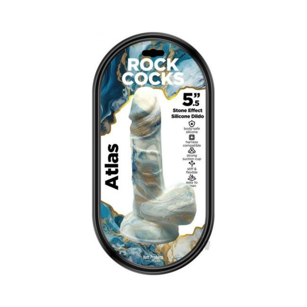 Rock Cocks Atlas Marble Silicone Dildo 5.5 In.