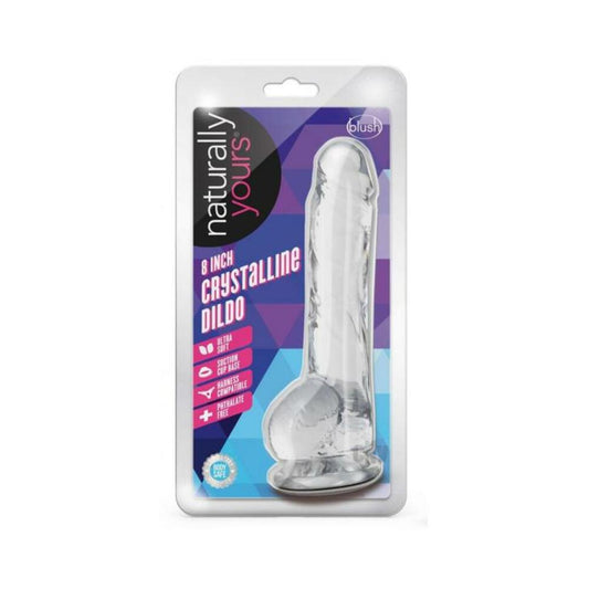 Naturally Yours Crystalline Dildo 8 In. Diamond