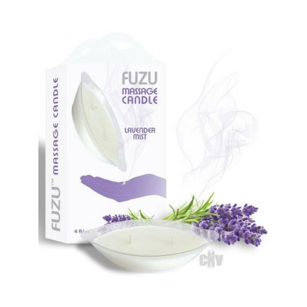 Fuzu Massage Candle Lavender Mist White 4 Oz.