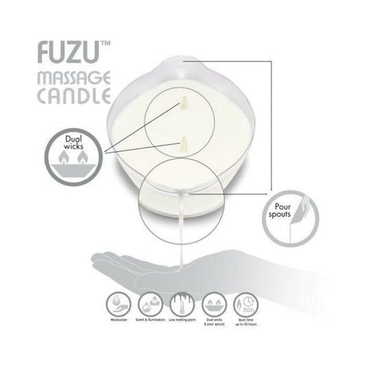 Fuzu Massage Candle Eucalyptus Calm 4 Oz