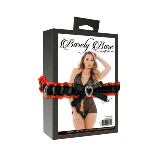 Barely Bare Open-front Baby Doll Black Os