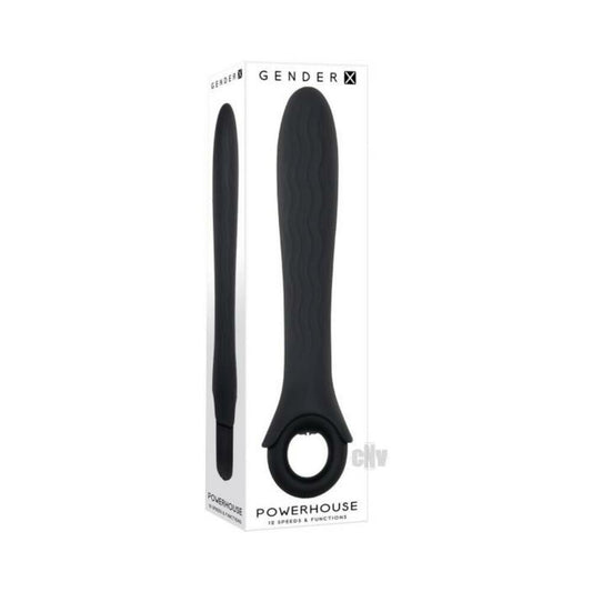Gender X Powerhouse Ring-handle Vibrator Black