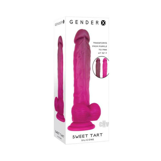 Gender X Sweet Tart Color-changing Dildo Burgundy/pink