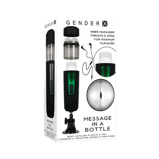 Gender X Message In A Bottle Rechargeable Black