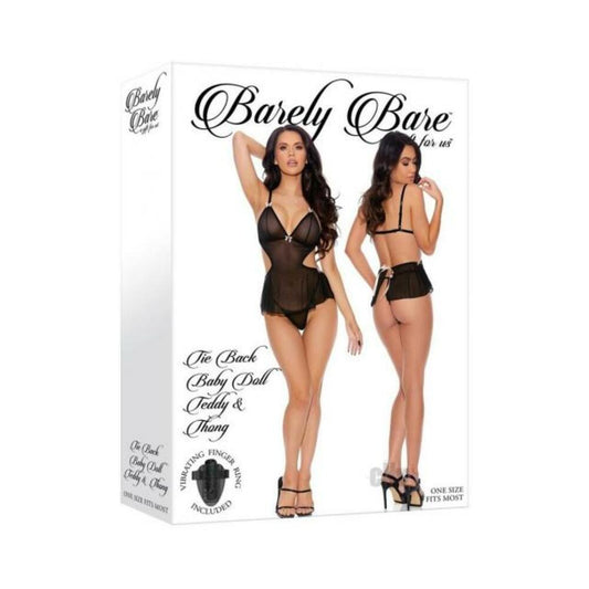 Barely B Tie Baby D Teddy Thong Blk