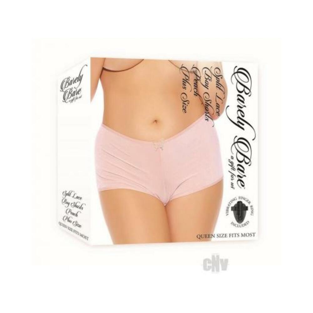 Barely B Split Lace Boy Shorts Ps Peach