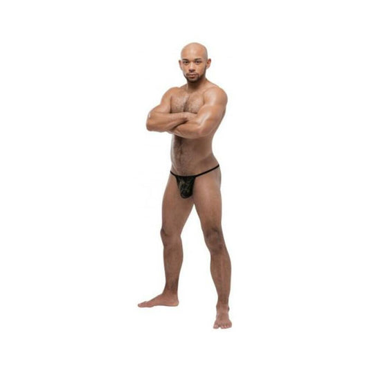 Black Gold Posing Strap O/s