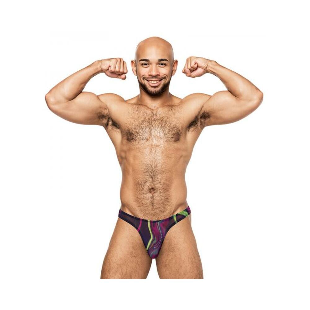 Male Power Galactic Bong Thong Print S/m