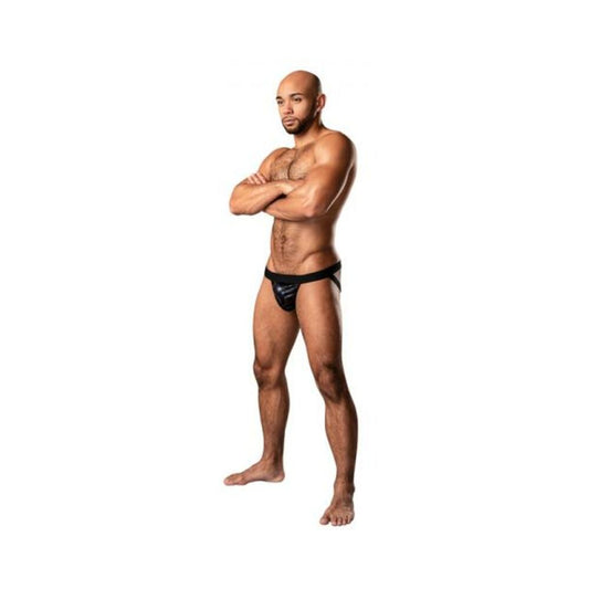 Male Power Kaleidickscope Strappy Ring Jock Black S/m