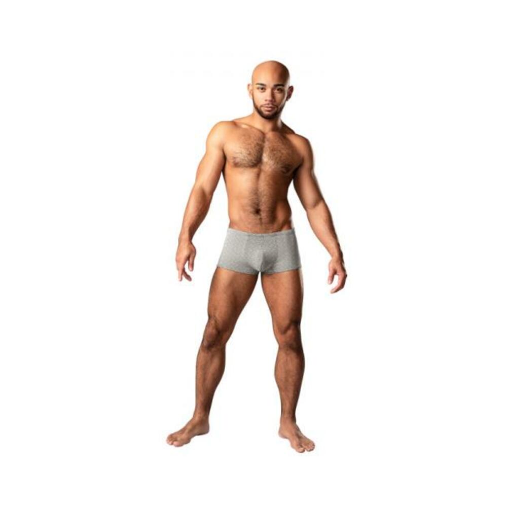 Male Power Labyrinth Mini Short Grey Weave L