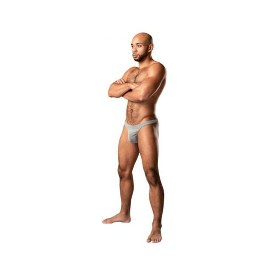 Male Power Labyrinth Bong Thong Grey Weave S/m
