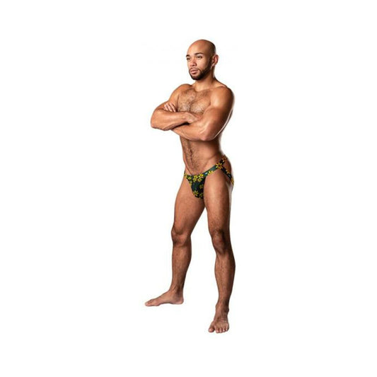 Male Power Petal Power Jock Daisy Print S/m