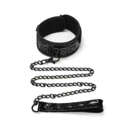 Diamond Collar And Leash Black