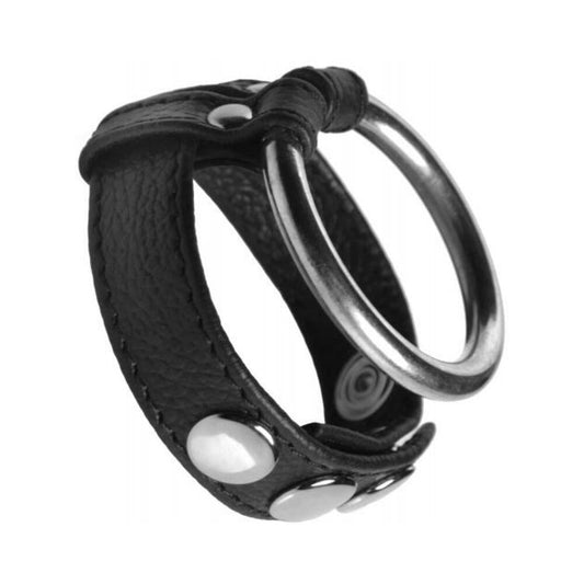 Strict Leather/steel Cock/ball Ring