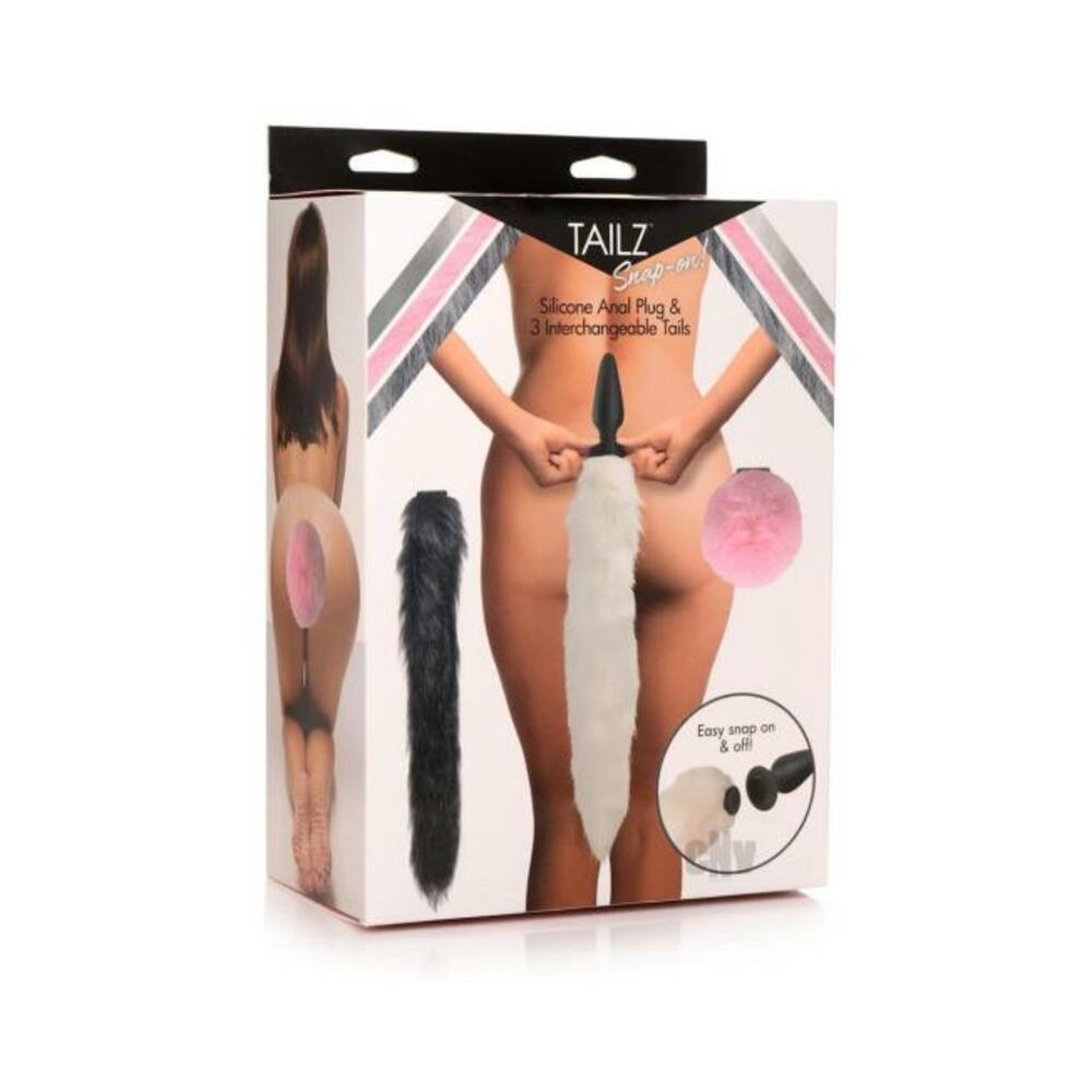 Tailz Silicone Anal Plug And 3 Tails Set